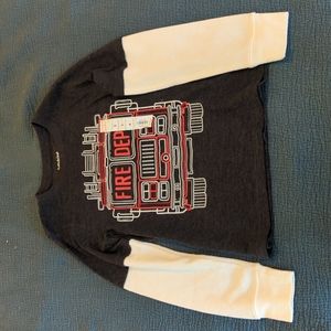 Jumping beans, fire truck boys size 8 long sleeve tshirt